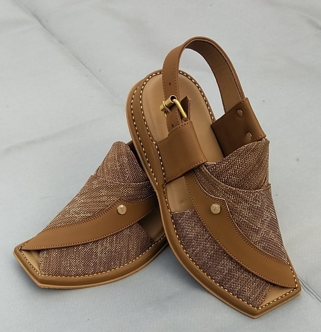 Peshawar Zalmi Fabric Chappals gray colour with imported very soft sole and beautiful imported fabric is used. Each design of Happy Face footwear give extra look.
ThApple Peshawar Zalmi Fabric ChappalsSell MartSell MartApple Peshawar Zalmi