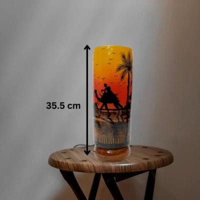 Camel Skin Lamp Class Shape/Hand Painted Lamp