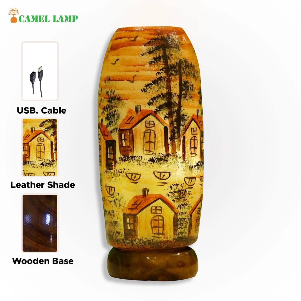 BrownWood Glow Camel Lamp
